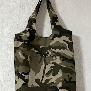 Naomi Tote Bag Pattern , Tote Bag With Pockets , Canvas Tote Bag , Cute ...