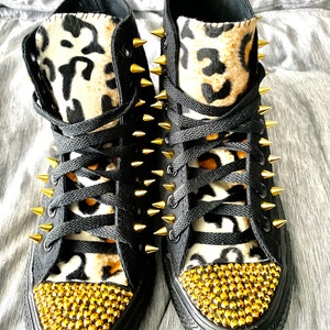 Spiked Converse Chuck Taylor Shoes - Etsy