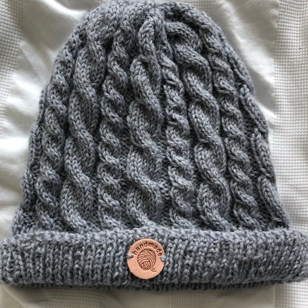 Almost FREE KNITTING Pattern Easy Cable Hat, Knitted Hat, Knitted ...
