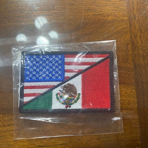 MEXICO flag shield uniform or souvenir embroidered patch - 6491