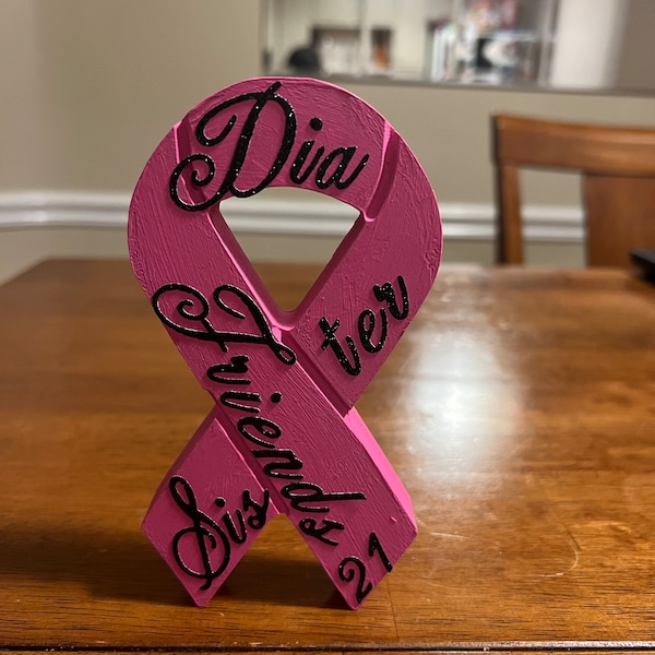 Wooden Cancer Ribbon - Etsy