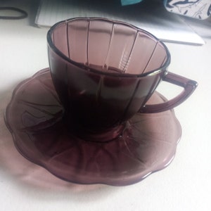 Vintage Avon Cape Cod Ruby Red Tea Cup and Saucer - Etsy