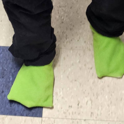 Adult Size Frog Feet Slippers NOW in LIME GREEN - Etsy