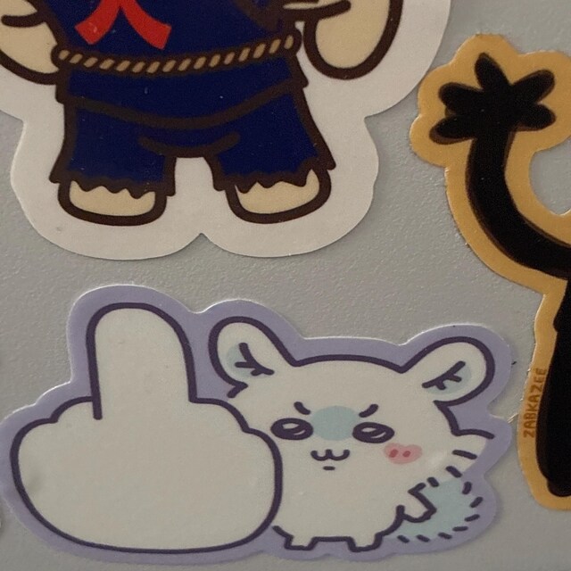 Chiikabu Usagi Momonga DGAF Waterproof Vinyl Stickers - Etsy