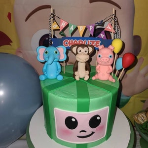 Cocomelon Pepe Pig Mochi Monkey Ello Elephant Jj Celebration Etsy