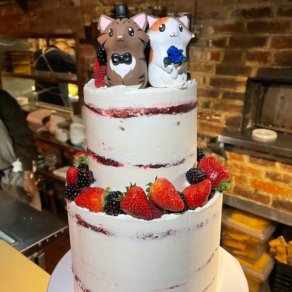 Cat Wedding Cake Toppers - Etsy
