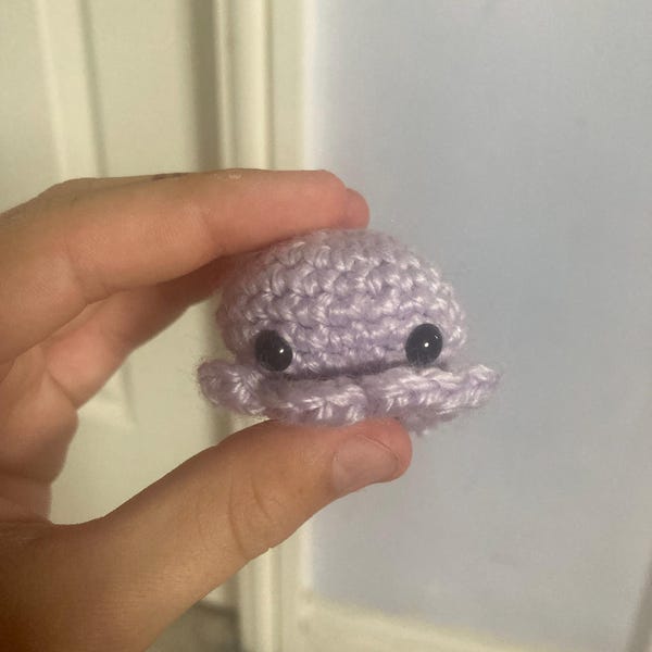 Little Tiny Cute Crochet Narwhales Stuffies Keychain Gift Kawaii Hand ...