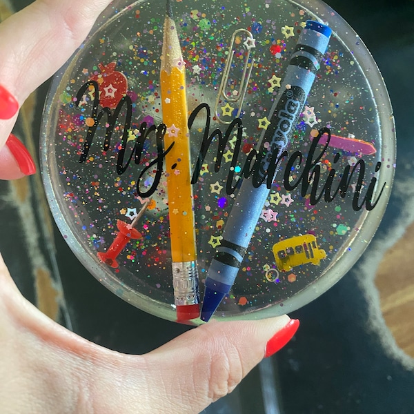 Personalized Unique Teacher Coasters or Teacher Paper Weight. Great ...
