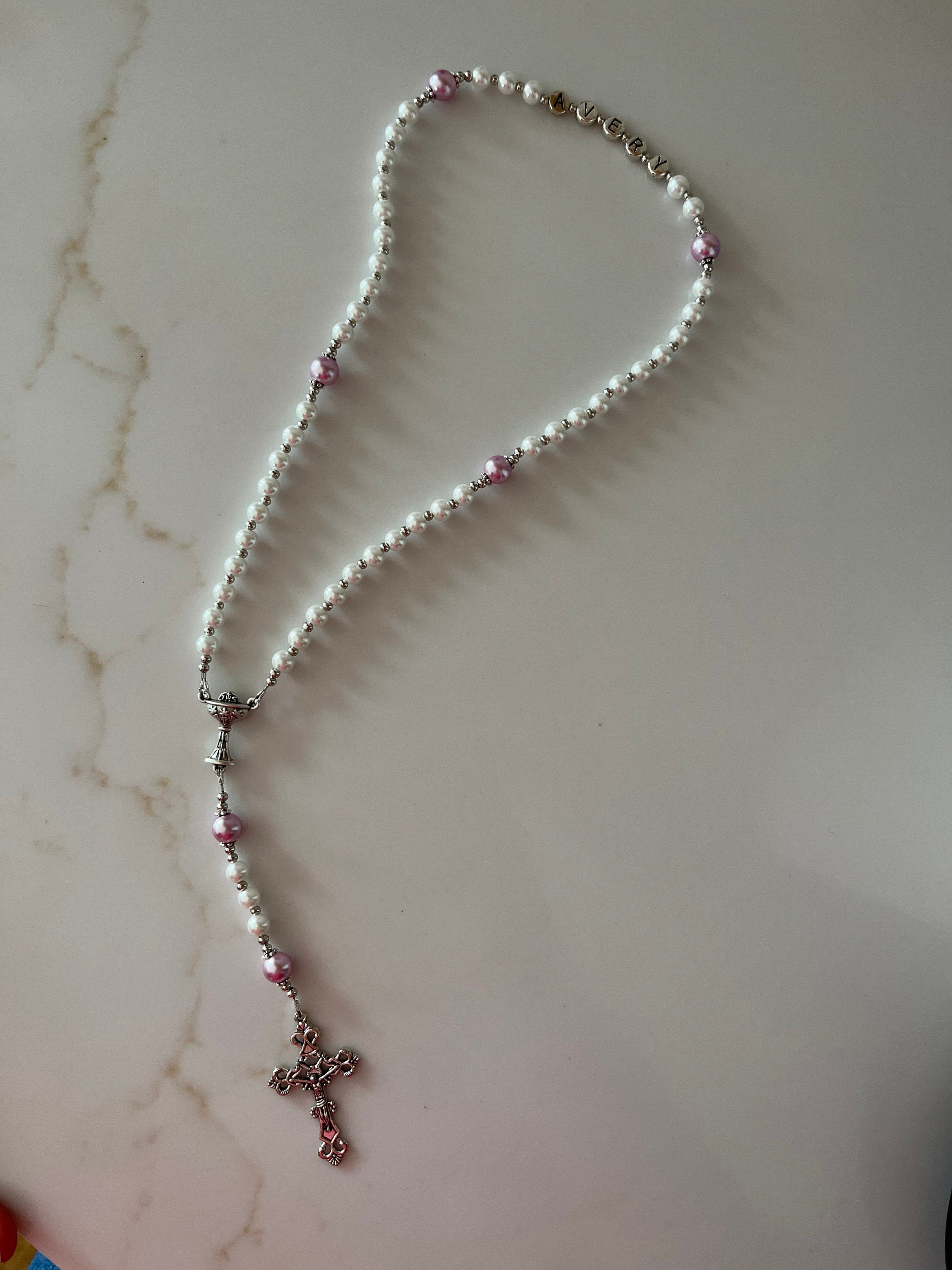 Personalized Rosary | Custom Rosary | Baptism Rosary | First Communion Rosary | Handmade Rosary |  Catholic Rosary