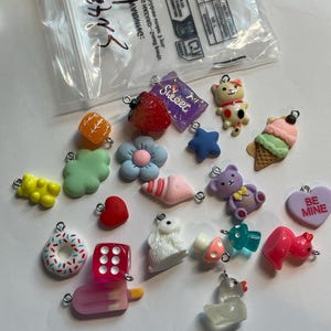 Jaune 10 Pièces-Breloques Slime Pour Bonbons, Résine De Sucre Plasticine, Accessoires De Perles