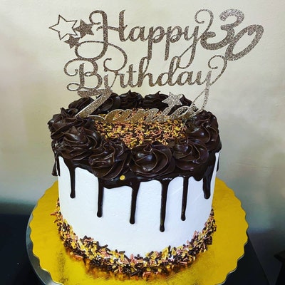 Brithday Cake Topper SVG Happy Birthday SVG Happy Birthday - Etsy