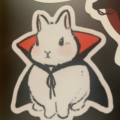 Cherry Bunny 4 X 6 Art Print Kawaii Rabbit Illustration - Etsy