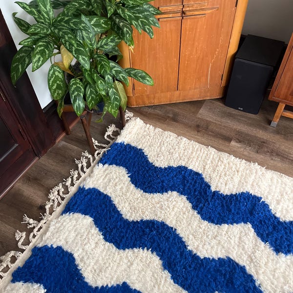 Berber Rug, Tapis Berbere, Moroccan Rug Hand Knotted, Beni Ourain Rug ...