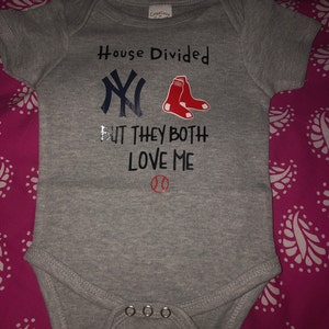 House Divided Baseball Baby Shirt Red Sox Yankees T-shirt 