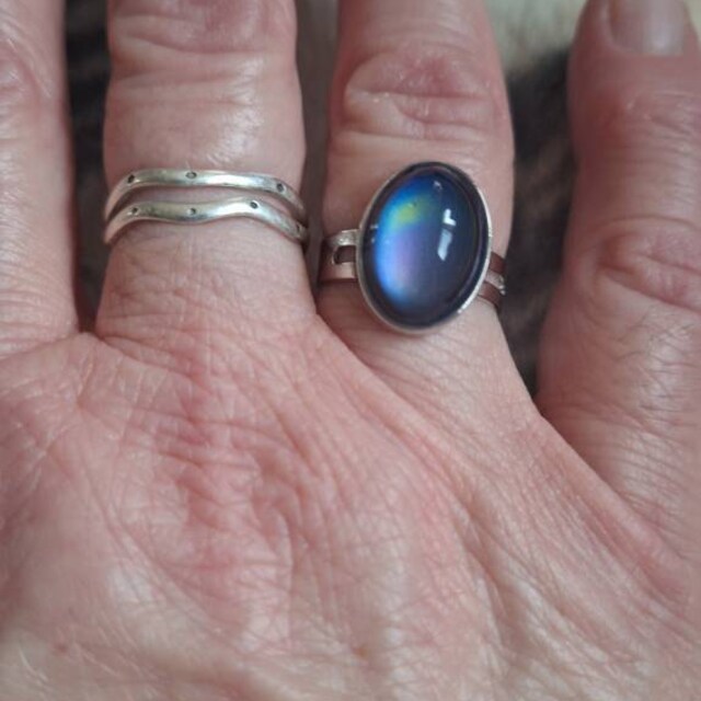 Classic 90s Deadstock in the Mood Ring - Adjustable / Silver