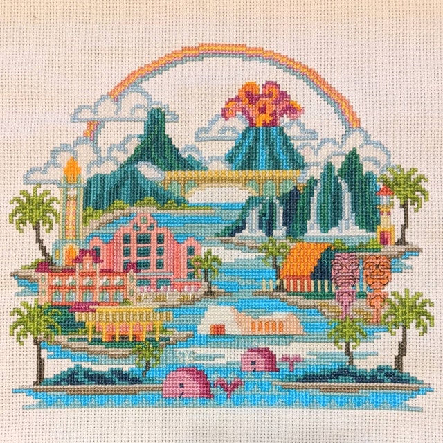 Pretty Little Hawaii - Satsuma Street Modern Cross Stitch Pattern