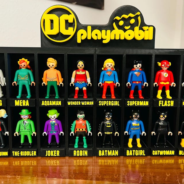 Modular Display Stand for Kinder Playmobil DC Figures | 3D Printed