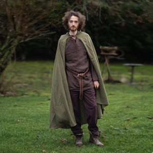 Medieval Ranger Cloak Linen 6 Color Choices - Etsy