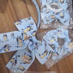 Handmade Bluey and Bingo Hair Accessories - Etsy Denmark