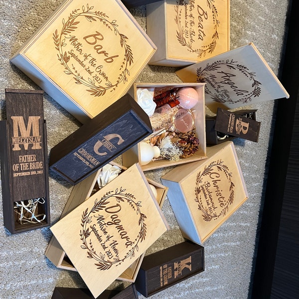 Personalized Bridesmaid Proposal Wooden Gift Box - Etsy