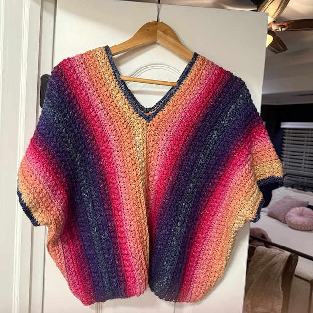 A customer's finished Braided Wheat Stitch Easy Summer Top Crochet Pattern