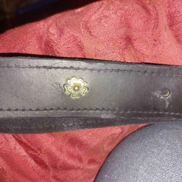 6PC Western Floreale Longhorn RODEO Leather Craft Ottone Antico - Foto 14