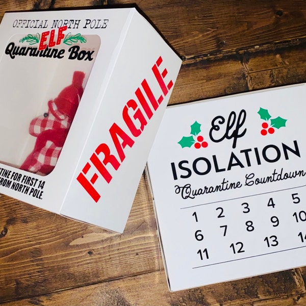 Elf Quarantine, Isolation Countdown SVG, Png, Jpg, Pdf, Printable ...