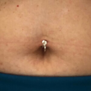 Pebble belly shop button ring