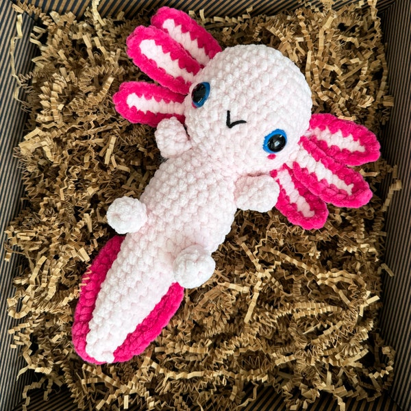PATTERN: Plush Annie the Axolotl Pattern - Amigurumi Chunky Axolotl ...