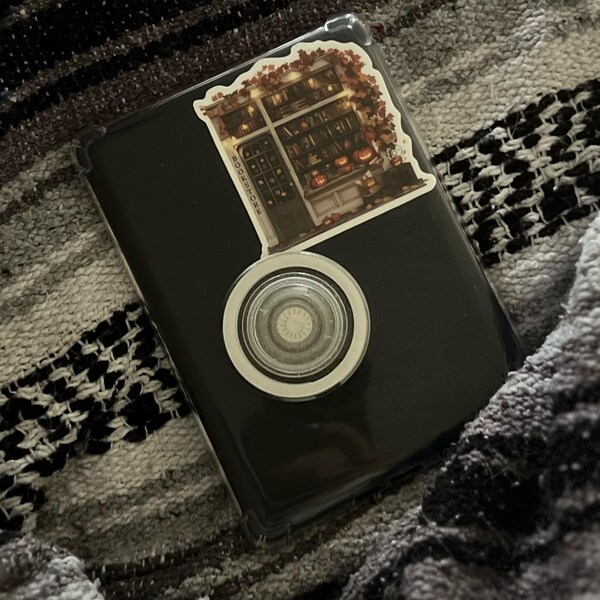 Fall Bookshop Sticker, Bookshelf Sticker, Autumn Bookstore Sticker ...