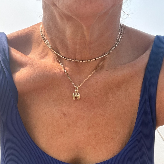 Jewelry Affairs Collar De Cadena De Clip Plano De Oro