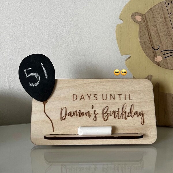 Custom Countdown to Birthday Board | Personalised Countdown to Any ...
