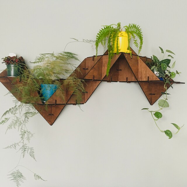 Large Z-Triangle Wall Shelf - Hexagonica