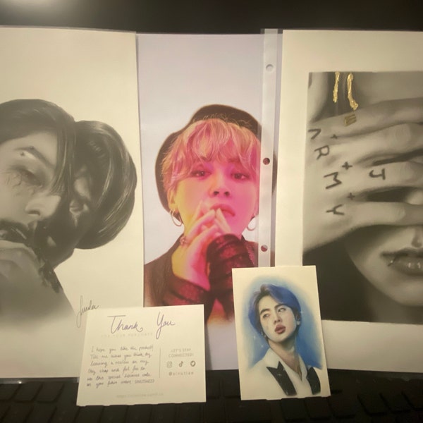 BTS Jungkook ‘vampire’ Themed Pencil Drawing : PRINT From Original ...
