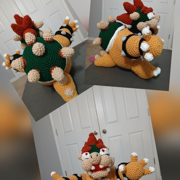 Bowser and Bowser Jr Crochet Pattern Bundle ~ Amigurumi PDF ~ ENGLISH ...