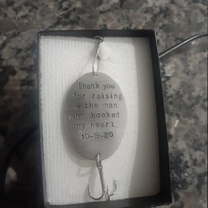 Father of the Groom Thank You for Raising the Man Who Hooked My Heart Personalized Fishing Lure ...