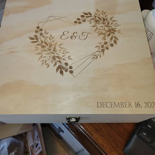 Personalized Wooden Memory Box – Custom Engraved Keepsake for 2026 ...