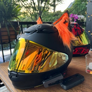 Lecherri Crystal Pigtails Helmet Accessory With Bow - 20 Inch Decoration For Motorcycle, Bike & Ski Helmets