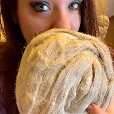 Flax/linen Roving, Linen Flax Top, All Natural Plant Based Spinning ...