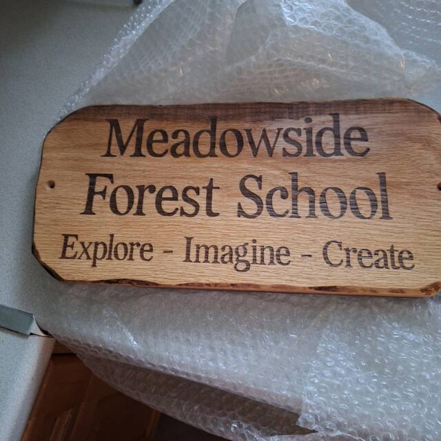 Personalised Carved Wooden Oak Address Sign House Name Outdoor Plaque Oval | UK