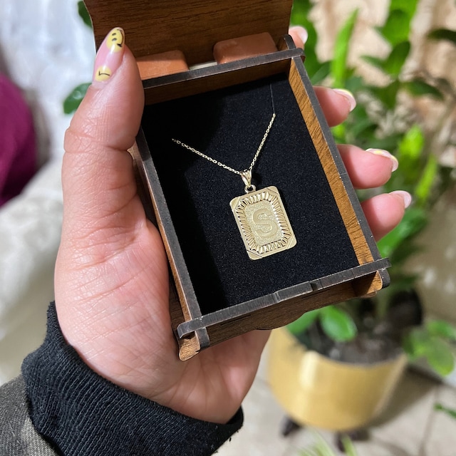 For Men Mens Initial Chain Necklace Mens Silver Chain With Initial