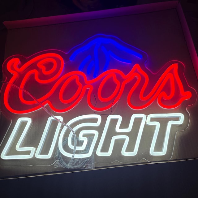 Coors Light ネオン看板　ネオンサイン　ネオンライト　ビンテージ Vintage Coors Light Neon Sign - Etsy