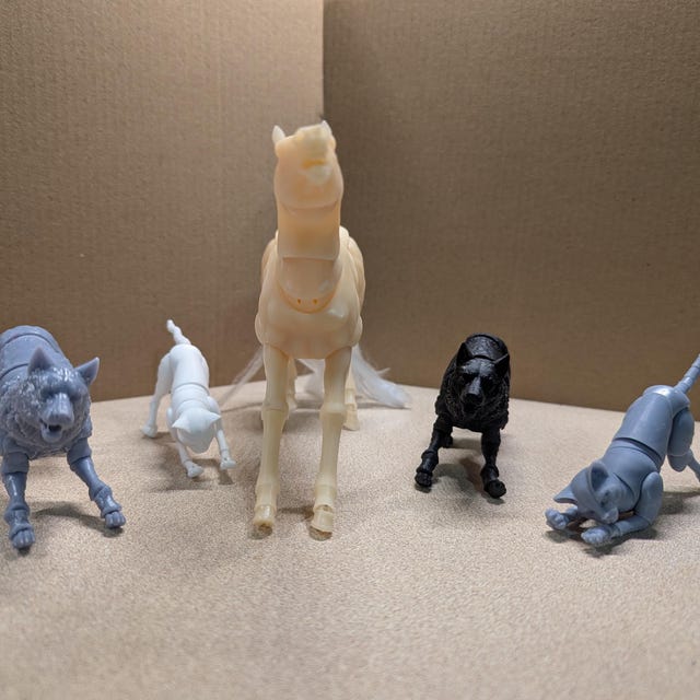 Wolf BJD Art Doll //articulate Wolf Doll/different Colours
