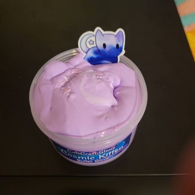 Butter Slime cosmic Kitten Purple Sprinkles Scented With Charm