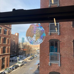 Be Nice to Yourself Frog Suncatcher Rainbow Maker Removable Window ...