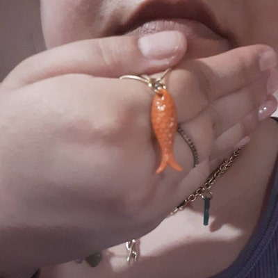 Fish Charm Wrap Necklace