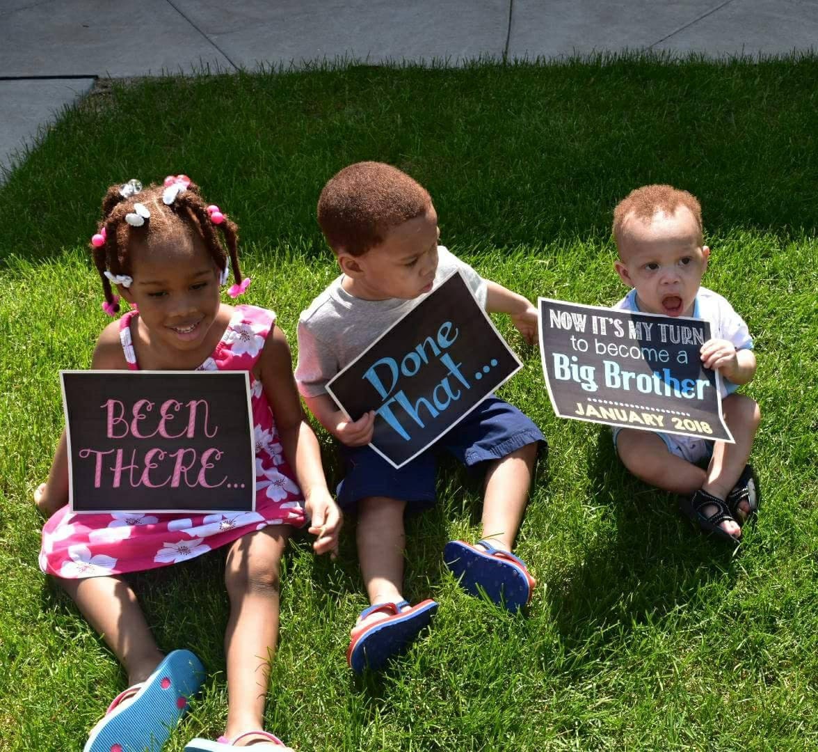 4th Baby Pregnancy Announcement Photo Props, Been There, Done That, Now