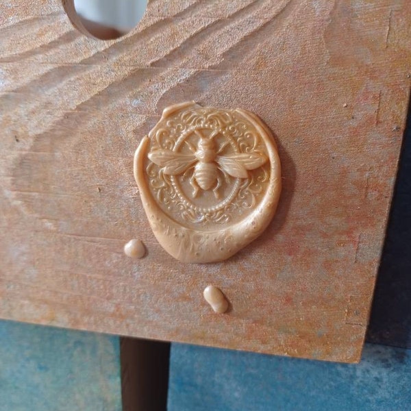 Timbro Per Ceralacca Celtico Con Corvo – Testa In Ottone 30mm E Manico In Legno, Sigillo Rimovibile Stile Retrò Per Lettere E Inviti - 4