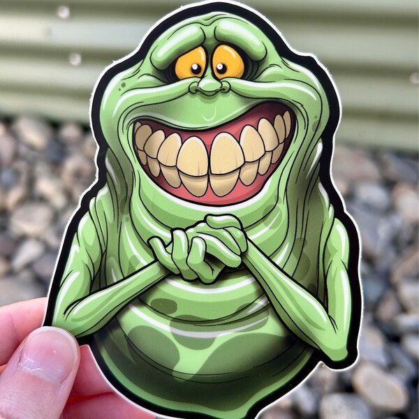 Autocollant Slimer Ghostbusters 3M – Décalque Vinyle Pour Voiture, Fenêtre, Pare-chocs