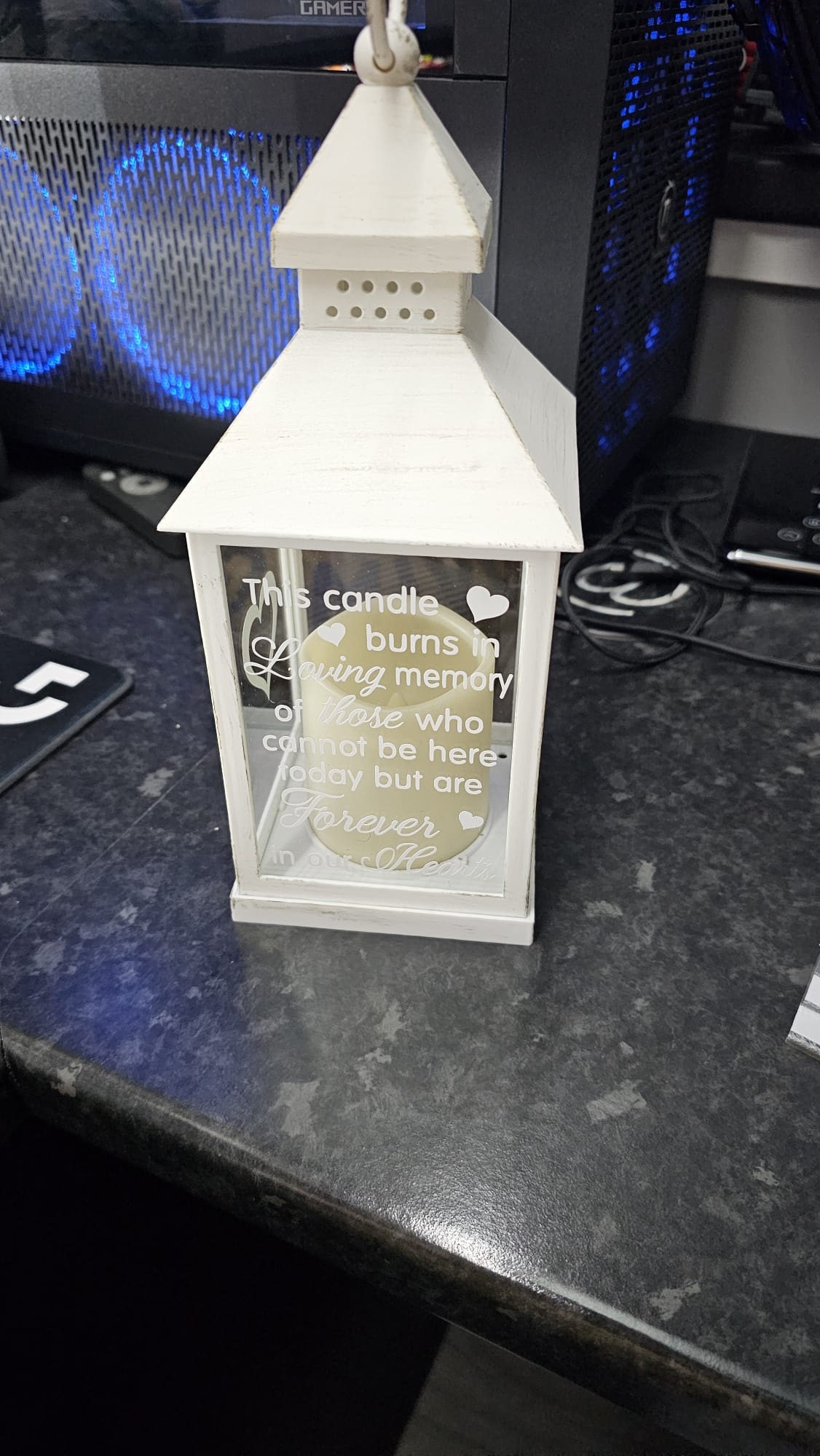 This candle burns in loving memory of those who cannot be here today but are forever in our hearts Memorial Lantern, LED Wedding Lantern